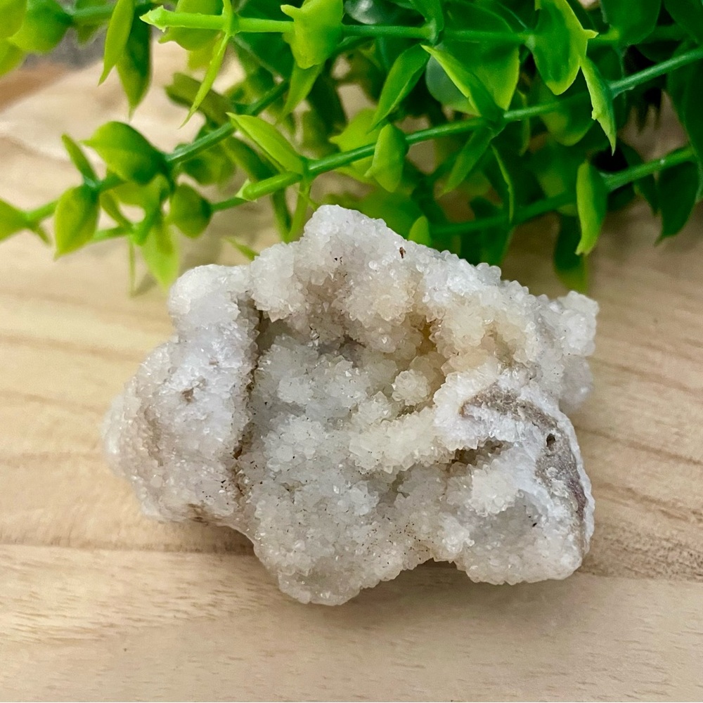White Quartz with Apophyllite Specimen Crystal